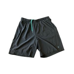 Free Fly Mens Breeze Shorts Sz XL Black Athletic Training Gym Running